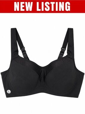 Bra 2 Torrid Active Black Convertible Sports Bra 44C Supportive